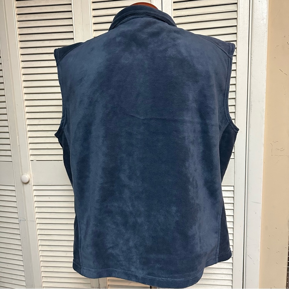 NWTs Columbia Vest Size XL Fleece Dark Blue Stretch - Picture 7 of 7